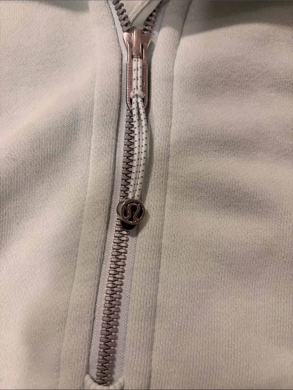 lululemon mint cropped scuba Half-Zip Hoodie